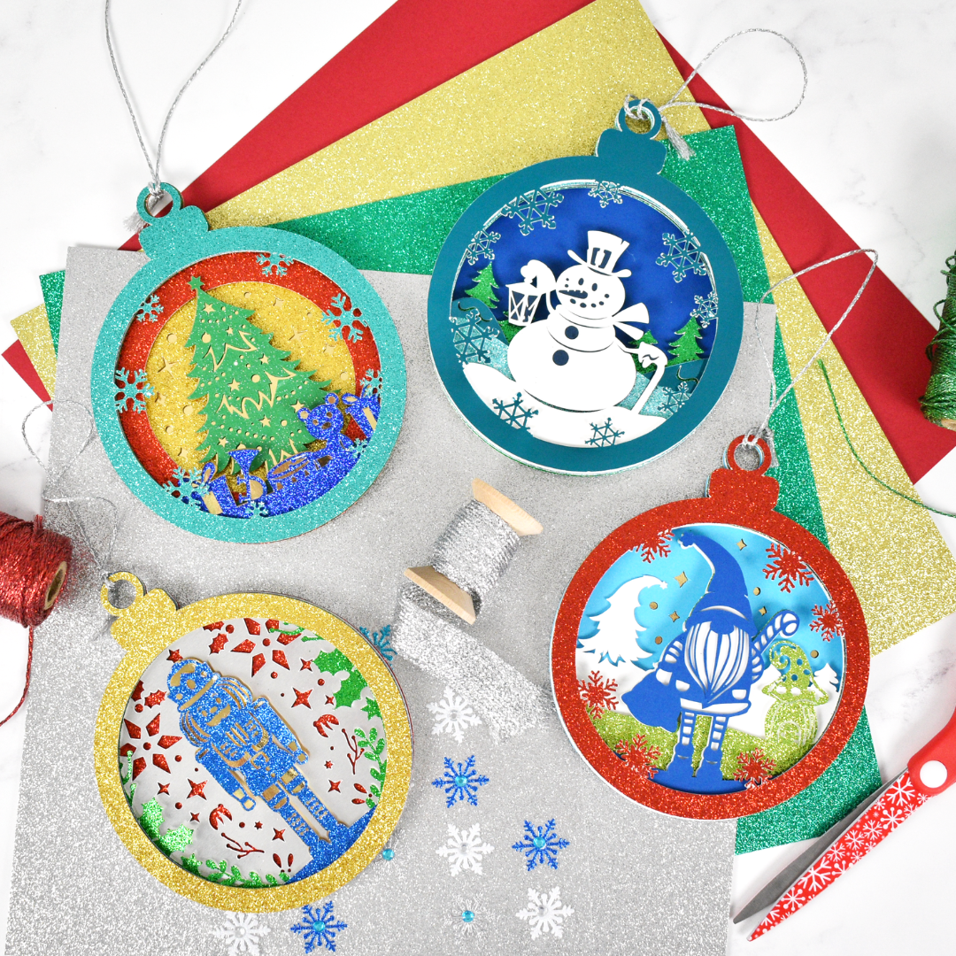 3 Bonus Layered Paper Ornament Designs by Abbi Kirsten