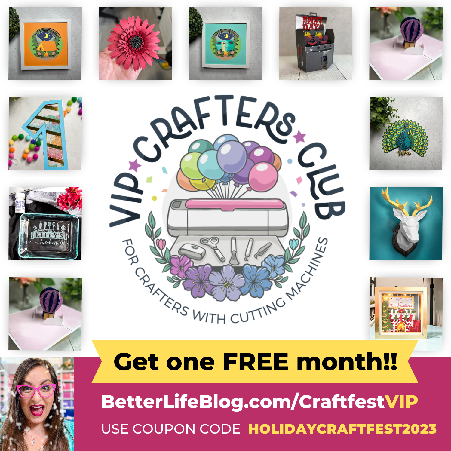 1 month FREE membership to Better Life Blog's VIP Crafters Club