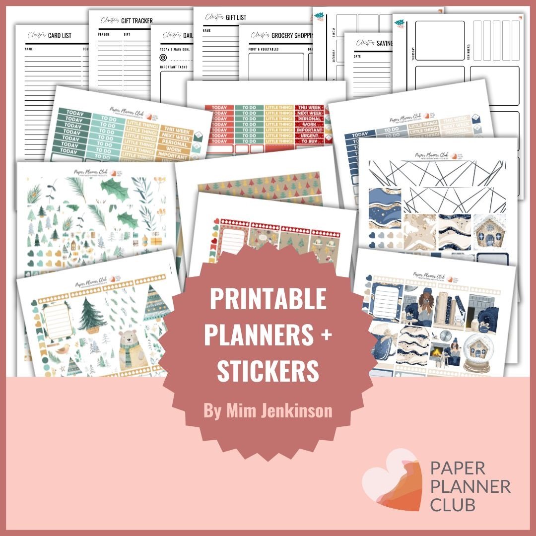 Printable Planners + Stickers Bundle