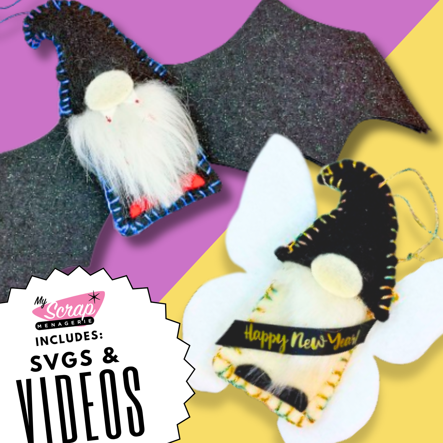 More Holiday Gnomes:  Projects With Felt