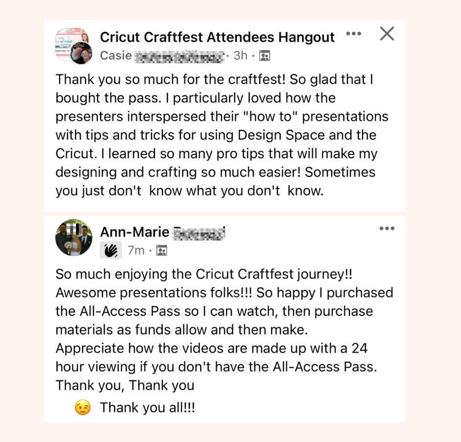 Cricut Craftfest Reviews - Square16